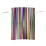 Striped-stripes-abstract-geometric Lightweight Drawstring Pouch (L) Back