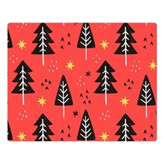 Christmas Christmas Tree Pattern Two Sides Premium Plush Fleece Blanket (large) by Amaryn4rt