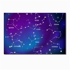 Realistic-night-sky-poster-with-constellations Postcards 5  X 7  (pkg Of 10) by Amaryn4rt