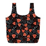 Seamless-vector-pattern-with-watermelons-hearts-mint Full Print Recycle Bag (L) Front