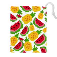 Watermelon-pattern-se-fruit-summer Drawstring Pouch (5xl) by Amaryn4rt