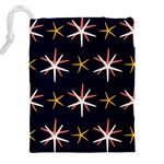 Sea-stars-pattern-sea-texture Drawstring Pouch (5XL) Back