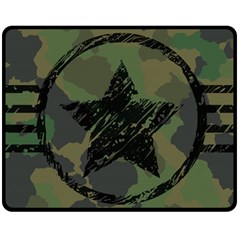 Military-camouflage-design Two Sides Fleece Blanket (medium) by Amaryn4rt