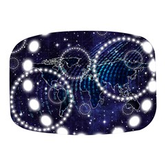 Continents Stars Networks Internet Mini Square Pill Box by Pakjumat