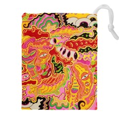 Fantasy Psychedelic Surrealism Trippy Drawstring Pouch (4xl) by Modalart