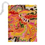 Fantasy Psychedelic Surrealism Trippy Drawstring Pouch (4XL) Back