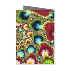Colorful Psychedelic Fractal Trippy Mini Greeting Cards (pkg Of 8) by Modalart