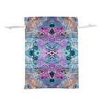Grey Pink Blend Lightweight Drawstring Pouch (M) Back
