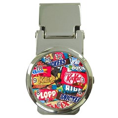Pop Art Food Cute Patterns Money Clip Watches by Sarkoni