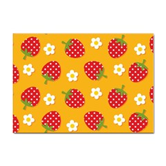 Strawberry Sticker A4 (10 Pack) by Dutashop