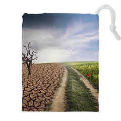 Climate Landscape Drawstring Pouch (4xl) by Sarkoni