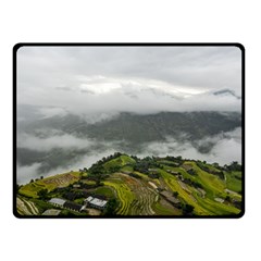 Residential Paddy Field Step Cloud Fleece Blanket (small) by Sarkoni