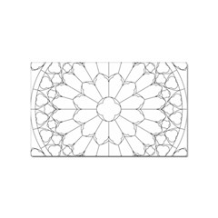Roses Stained Glass Sticker Rectangular (10 Pack) by Amaryn4rt