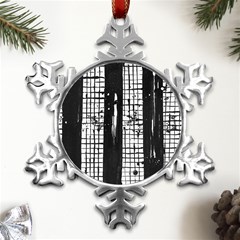 Whitney Museum Of American Art Metal Small Snowflake Ornament by Amaryn4rt