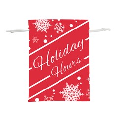 Winter Holiday Hours Lightweight Drawstring Pouch (l) by Amaryn4rt