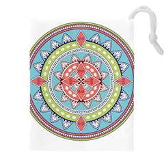 Drawing Mandala Art Drawstring Pouch (4xl) by Amaryn4rt