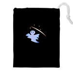 Ghost Night Night Sky Small Sweet Drawstring Pouch (4XL) Front