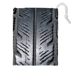 Mature Black Auto Altreifen Rubber Pattern Texture Car Drawstring Pouch (4xl) by Amaryn4rt