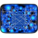 Network Connection Structure Knot Two Sides Fleece Blanket (Mini) 35 x27  Blanket Front