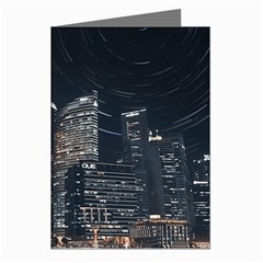 Time Lapse Photo Of City Greeting Cards (pkg Of 8) by Modalart