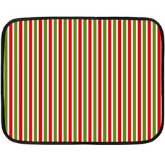 Pattern Background Red White Green Two Sides Fleece Blanket (mini) by Amaryn4rt