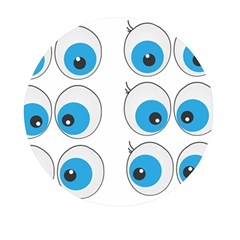 Eyes Comic Cartoon Fun Funny Toon Mini Round Pill Box by Ndabl3x