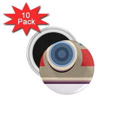 Photo Camera Machine Colorful Art 1 75  Magnets (10 Pack)  by Ndabl3x