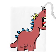 Dinosaur Dragon Drawing Cute Drawstring Pouch (5xl) by Ndabl3x