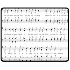 Jingle Bells Song Christmas Carol Fleece Blanket (medium) by Ndabl3x