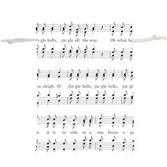 Jingle Bells Song Christmas Carol Lightweight Drawstring Pouch (xl) by Ndabl3x