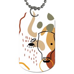 Abstract Bull Art Design Dog Tag (one Side) by Ndabl3x