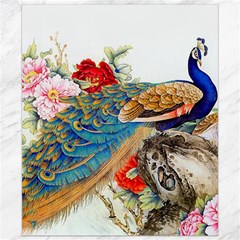 Birds Peacock Artistic Colorful Flower Painting Canvas 8  X 10  by Sarkoni