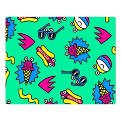 Pattern Adweek Summer Two Sides Premium Plush Fleece Blanket (large) by Ndabl3x