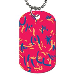 Pattern Booty Faces Dog Tag (two Sides) by Ndabl3x