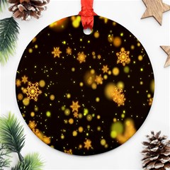 Background Black Blur Colorful Ornament (round) by Sarkoni