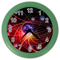 Physics Quantum Physics Particles Color Wall Clock by Sarkoni