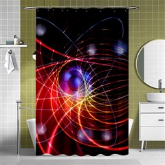 Physics Quantum Physics Particles Shower Curtain 48  X 72  (small)  by Sarkoni