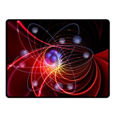 Physics Quantum Physics Particles Two Sides Fleece Blanket (small) by Sarkoni