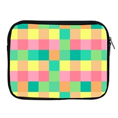 Checkerboard Pastel Square Apple Ipad 2/3/4 Zipper Cases by Grandong