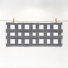 Seamless Stripe Pattern Lines Hand Towel by Apen