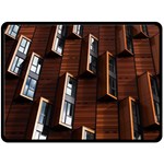 Abstract Architecture Building Business Fleece Blanket (Large) 80 x60  Blanket Front
