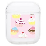 Cupcakes Wallpaper Paper Background Soft TPU AirPods 1/2 Case Front