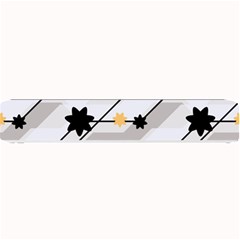 Flower Shape Abstract Pattern Small Bar Mat by Modalart