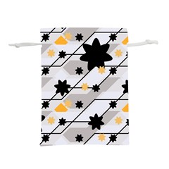 Flower Shape Abstract Pattern Lightweight Drawstring Pouch (s) by Modalart