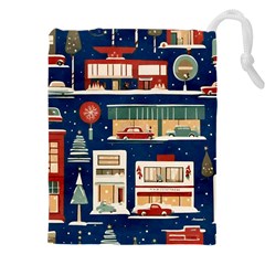 Background Mid Century Modern Drawstring Pouch (4xl) by Modalart