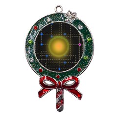 Technology System Metal X mas Lollipop With Crystal Ornament by Modalart