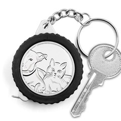 Dog Cat Domestic Animal Silhouette Measuring Tape by Modalart