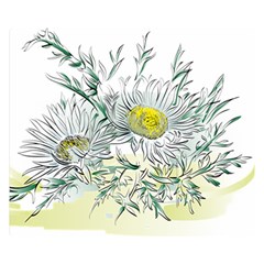 Thistle Alpine Flower Flower Plant Premium Plush Fleece Blanket (small) by Modalart