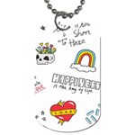 Abstract Fashion Background Suitable Fabric Printing Dog Tag (One Side) Front