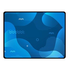 Abstract Classic Blue Background Fleece Blanket (small) by Ndabl3x